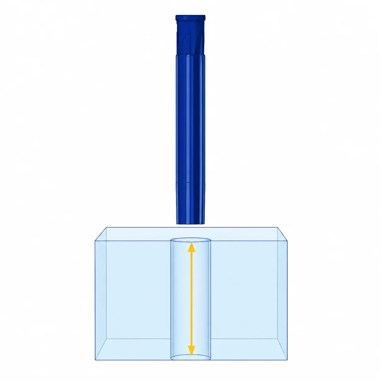 Reamer tool finishing the inner surface of a drilled hole